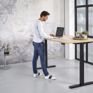 Zit Sta Bureau Elektrisch ErgoDesk 72-118 cm – Zwart frame
