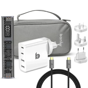 Power Bundel: 100W Powerbank + 100W Reisadapter + 140W Laadkabel