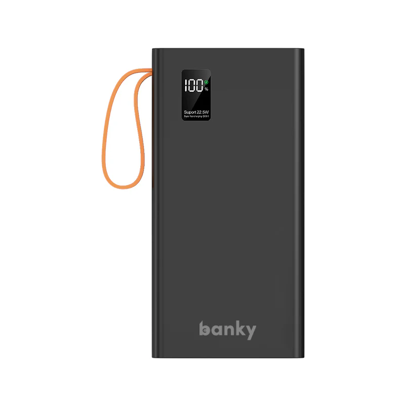 Powerbank 30.000mAh 22.5W snellader met ingebouwde kabels en zaklamp - Afbeelding 3